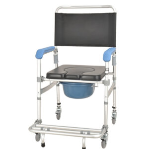 CCB5104 – 2-in-1 Bath & Commode Chair with Wood-Grain Finish