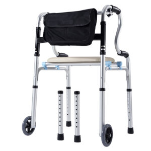 FWTW7204 – Aluminium Rollator Walker with Dual Armrests & Seat
