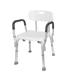 SCAB1501 Adjustable Shower Chair with Backrest & Armrests