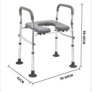 RTS-ZG01 – Adjustable Toilet Safety Frame with Raised Seat & Suction Feet